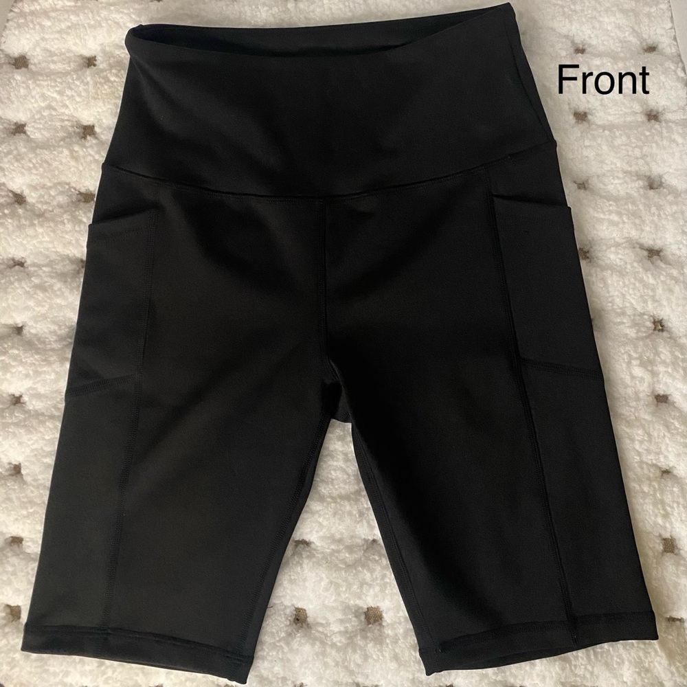 Women's Black High-Waisted Shorts